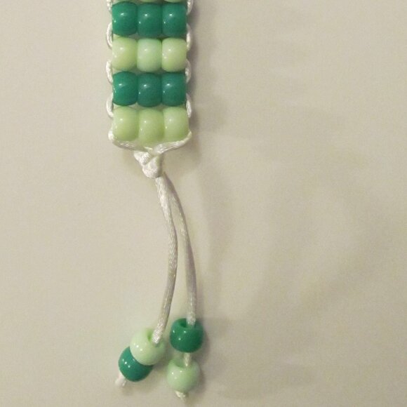 Green Pony Bead Keychain Item #16312025 - Picture 2 of 2